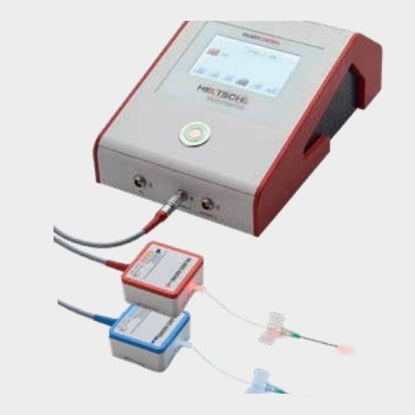 HAEMO RED + BLUE: unità di comando con adattatore rosso e blu